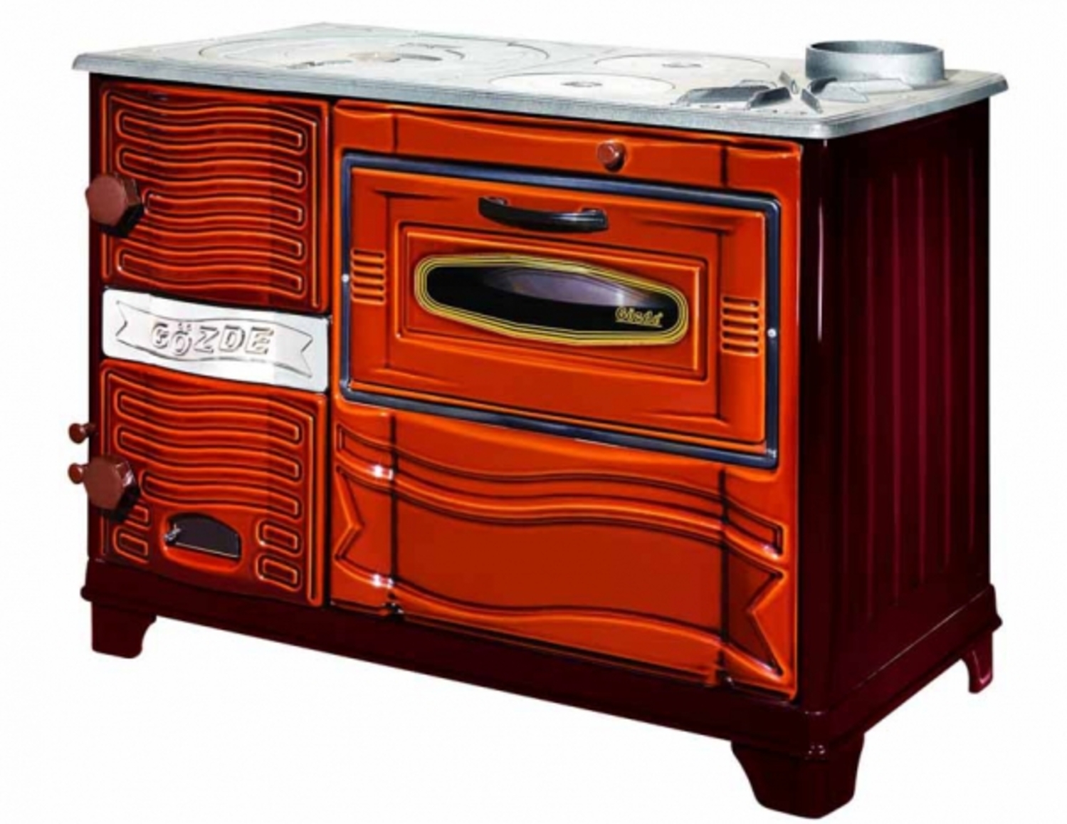 GÖZDE TEK FIRIN MAJOLİK DÖKÜM KUZİNE SOBA 315